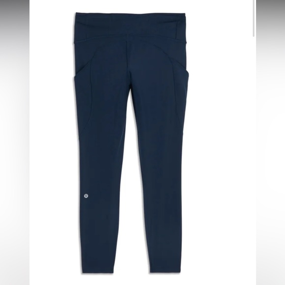 Fast And Free High Rise Legging- Navy - Picture 2 of 6